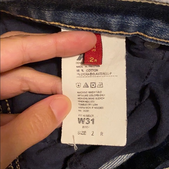 X2 Light Wash Boot Cut Jeans - Picture 6 of 7